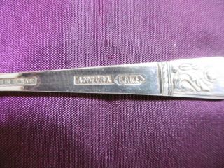 LOVELY ANTIQUE SILVER PLATED EPNS SALT SPOON ANGORA PLATE 3