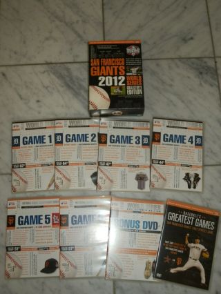 Mlb 2012 World Series Dvd,  2012,  8 - Disc Set,  Collectors Edition Sf Giants Rare
