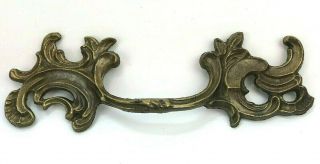 Vintage French Provincial Style Brass Drawer Pull Handle 2