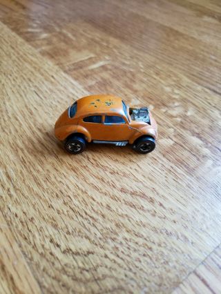 Rare Orange Color 1967 Hotwheels Redline Custom Vwbug With Sunroof Hk