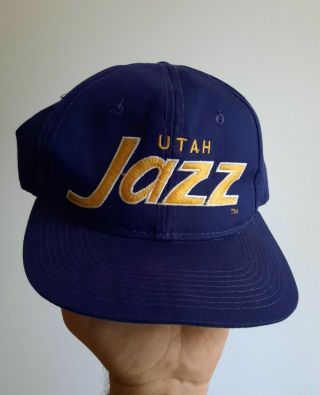 Vintage Utah Jazz Sports Specialties Script The Twill Cotton Rare Colorway