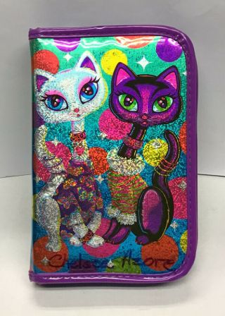 Vintage Lisa Frank “siamese Cats Roxie Rollie” Zip Planner W/ Stickers Rare