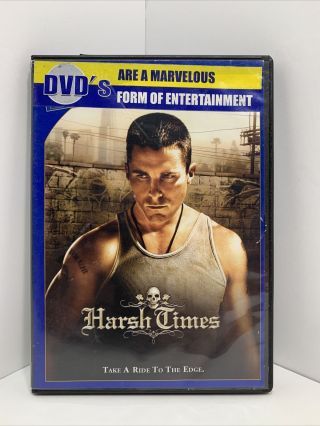 Harsh Times Dvd 2007 Rare Freddy Rodriguez Christian Bale
