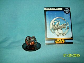 Wotc Star Wars Miniatures Destroyer Droid,  Rots 30/60,  Separatist,  Rare