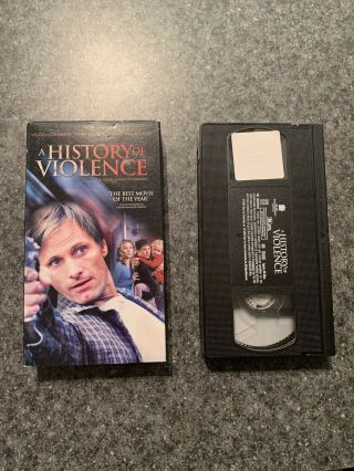 A History Of Violence Vhs Tape Rare Horror Action Cronenberg Viggo Mortensen