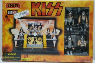 Rare Kiss Alive Ii Action Figure 40 Piece Playset By Smiti 2002