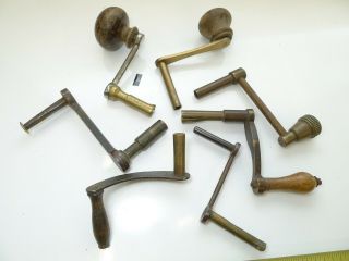 A) Antique Longcase/grandfather Clock Crank Keys - Many Split & Faulty (spares)