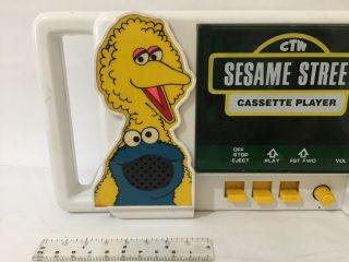 CTW Sesame Street Cassette Player Vintage 1981 Tiger Electronic Rare 2