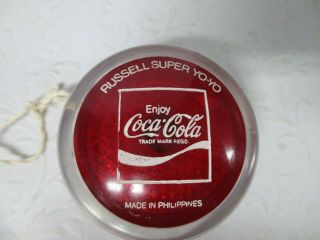 Rare Vintage Coca Cola Russell Yoyo,  Philippines Coke