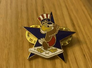 Very Rare La 1984 Olympics Pin Badge Sam The Eagle Mascot Wrestling Los Anfeles