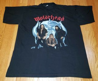 Motorhead Mega Rare Official 1995 Sacrifice Band Photo T - Shirt Unworn Lemmy
