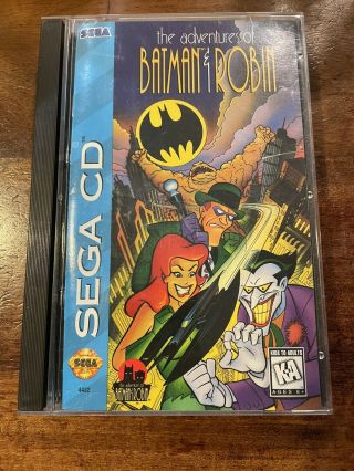 Adventures Of Batman & Robin (sega Cd,  1995) Near Complete Rare