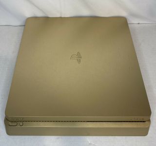 Ps4 Slim Rare Gold Top And Bottom Replacement Covers Only