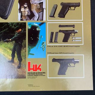 Rare 1990 ' s HK P7 Advertising Poster 17 
