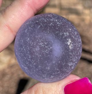 Very Rare 99.  9 Flawless Purple Neodymium Seaglass Bottom Bottom Xxxxl Bin