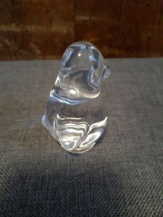 Rare Vintage Simon Pearce Hand Crafted Glass Penguin Signed