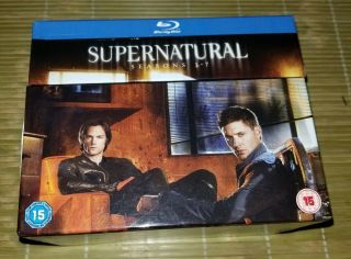 Supernatural Season 1 - 7 Blu - Ray Disc Set 2012 Rare