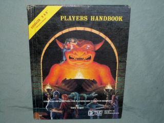The Ad&d 1st Ed Hardback - Players Handbook (rare From 1980 And Vg)