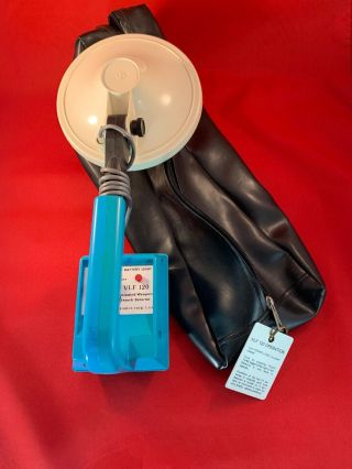 Vintage Compass Vlf 120 Concealed Weapon Search Detector W/ Bag & Metal Tag Rare