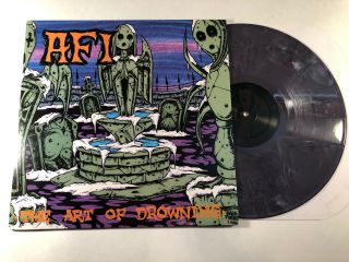 Afi - The Art Of Drowning Lp Grey Marble Vinyl Nitro Records Rare