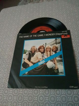Abba The Name Of The Game Rare 1977 German 7 " Single