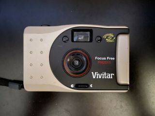Rare Vivitar Pn2011 Panoramic 35mm Film Camera Shoot And Point