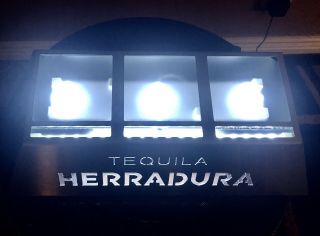 Herradura Tequila LED 3 Bottle Glorifier Lighted Display (RARE) 2