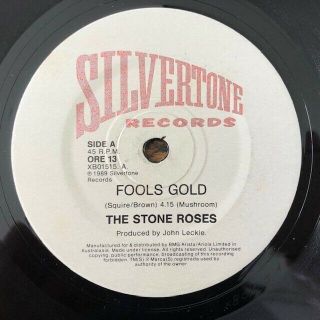 The Stone Roses - Rare Aussie Silvertone 45 " Fools Gold " 1989 Nm