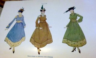 Rare Vtg 1910s Sewing Book Pattern Drafting Clothing For Women 1919