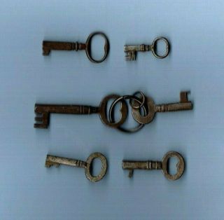 Vintage Antique Keys On Ring