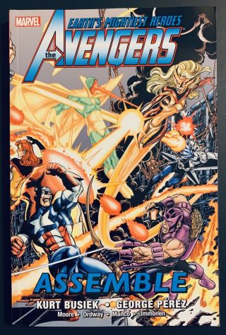 Avengers Assemble Vol 2 Busiek Perez Nm Tpb Oop Unread Rare Low Print