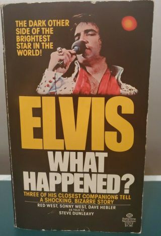 Ultra Rare Elvis What Happened? First Edition Book With Rare Sonny West Quote