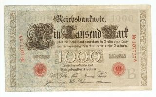 Germany Reichsbanknote 1000 Mark 1903 Rare
