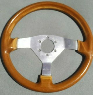 Italy Oba Rare Vintage Mahogany Steering Wheel 350mm Momo Monte Carlo,