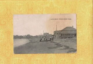 Ma Ocean Grove 1915 Antique Postcard Houses At Long Beach Mass To Clifford Ma