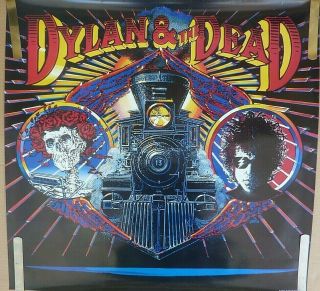 Rare The Grateful Dead & Bob Dylan 1988 Vintage Orig Music Concert Promo Poster