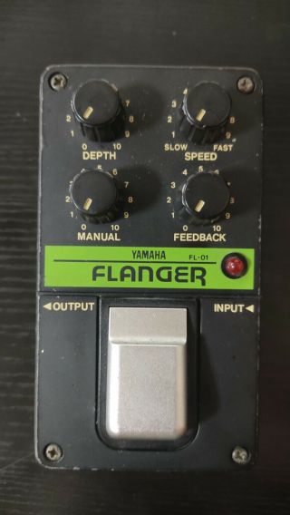 Yamaha Fl - 01 Analog Flanger Rare Vintage Guitar Effect Pedal Mij From Japan