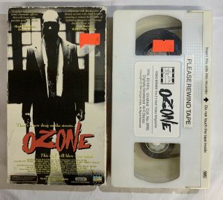 Ozone Aka Street Zombies Vhs Tape Horror Rare White Shell Ex Rental Unrated 1994