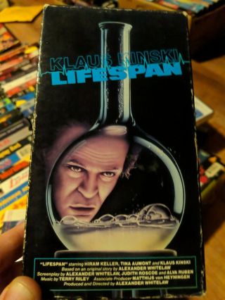 Lifespan Vhs Rare/oop 1974 Vestron Video Klaus Kinski Horror Vhs Missing Label