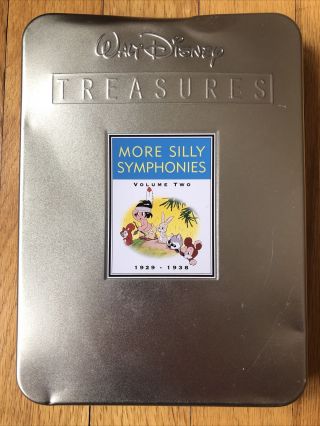 More Silly Symphonies Vol 2 Two Dvd Rare Disney Treasures 1929 - 1938 - Tin