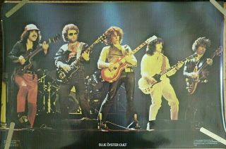 Very Rare Boc Blue Oyster Cult Stage 1978 Vintage Music Poster