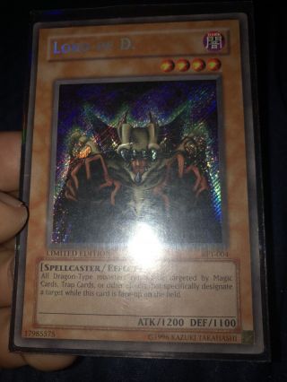 Yugioh Lord Of D.  - Bpt - 004 Secret Rare Limited Edition 2002