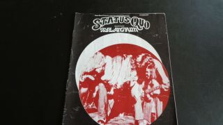 Status Quo / Byzantium Rare 1972 Uk Tour Programme