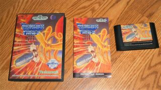 Authentic Rare Thunder Force Iii For Sega Genesis Mega Drive Cdx Nomad
