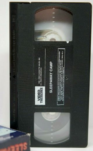 Sleepaway Camp VHS Video Treasures Media Rare Horror Slasher Gore Cult Oop Htf 3