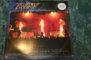 Edguy Burning Down The Opera Live Adv Cd Promo Very Rare Htf Oop Ltd Ed