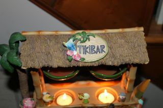 Rare Retired Yankee Candle Double Hanging Tart Warmer Tiki Hut Bar Surf 3