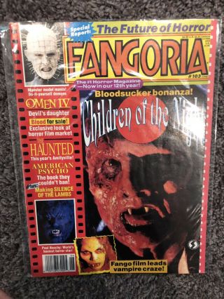 Fangoria 103 June 1991 Rare Horror American Psycho Omen Iv Children Of The Night
