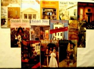 (12) Nutshell News Books - Clifton House - Vintage - January - December 1988