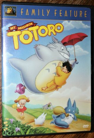 My Neighbor Totoro (dvd,  2002) Vg Cond.  Rare.  20th Cent Fox Dub.  Animated Ghibli